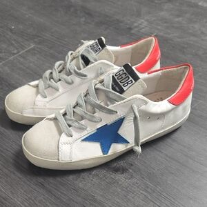 Golden Goose Youth White Superstar Sneakers